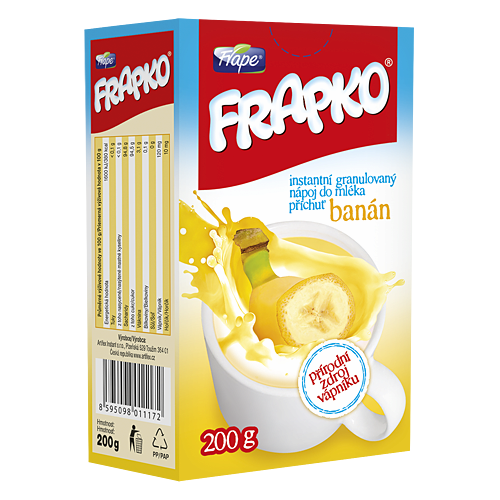 Frapko banana_ milk flavoured granules